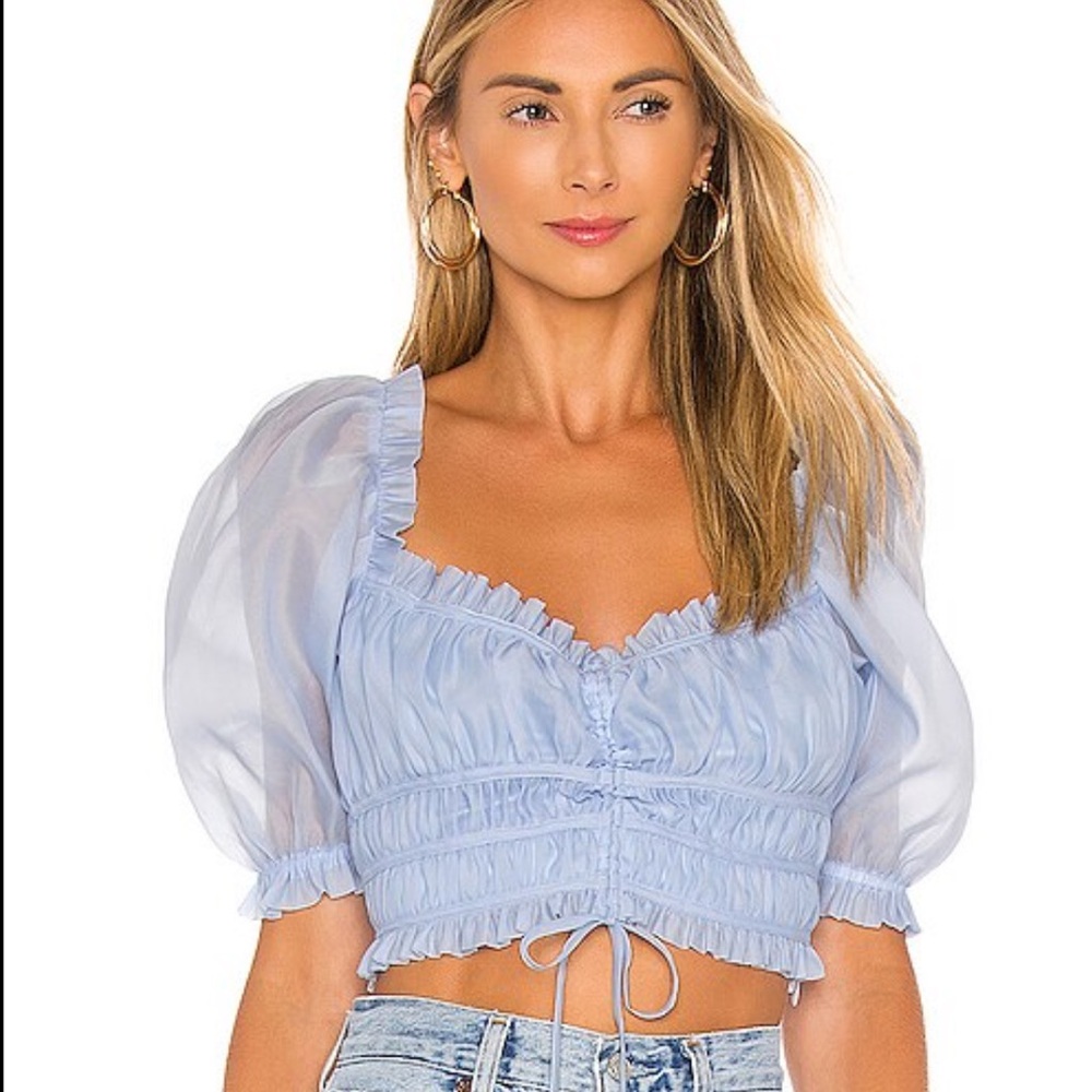 Majorelle Linza top in periwinkle blue size small